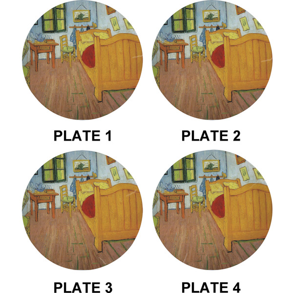 The Bedroom in Arles (Van Gogh 1888) Set of Appetizer / Dessert Plates (Approval)