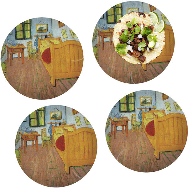 The Bedroom in Arles (Van Gogh 1888) Set of Lunch / Dinner Plates