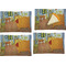 The Bedroom in Arles (Van Gogh 1888) Set of Rectangular Appetizer / Dessert Plates