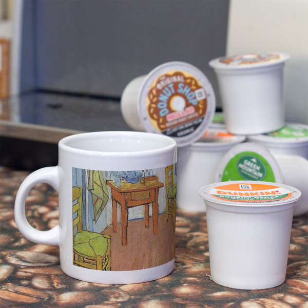 The Bedroom in Arles (Van Gogh 1888) Single Shot Espresso Cup - Single - Lifestyle