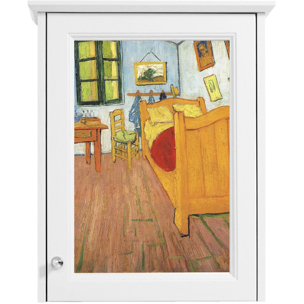 The Bedroom in Arles (Van Gogh 1888) Single White Cabinet Decal