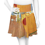 The Bedroom in Arles (Van Gogh 1888) Skater Skirt - Large