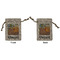 The Bedroom in Arles (Van Gogh 1888) Small Burlap Gift Bag - Front and Back