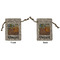 The Bedroom in Arles (Van Gogh 1888) Small Burlap Gift Bag - Front & Back