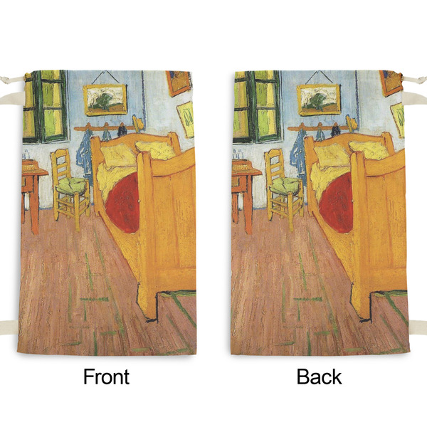 The Bedroom in Arles (Van Gogh 1888) Small Laundry Bag - Front & Back View