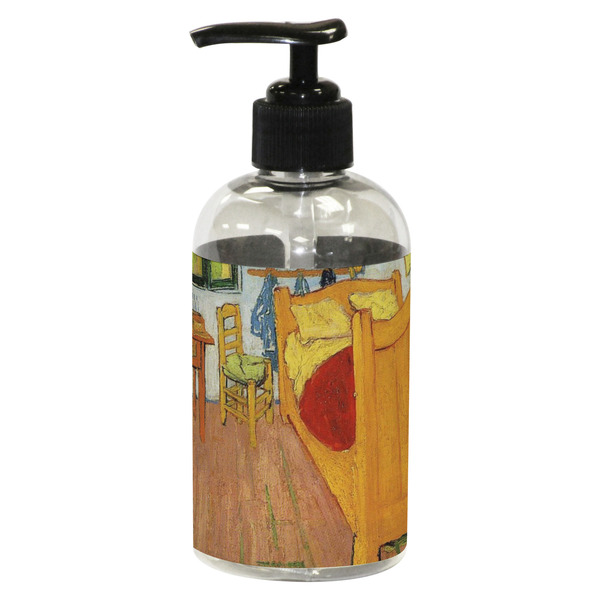 Custom The Bedroom in Arles (Van Gogh 1888) Plastic Soap / Lotion Dispenser (8 oz - Small - Black)