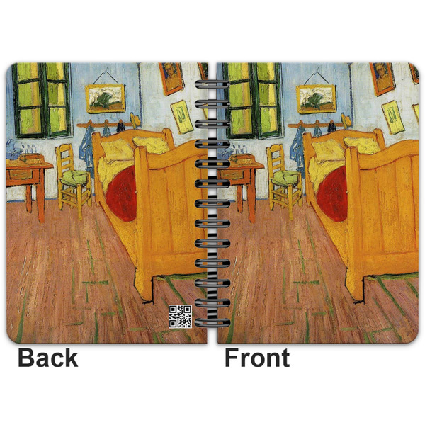 The Bedroom in Arles (Van Gogh 1888) Spiral Journal 5 x 7 - Apvl