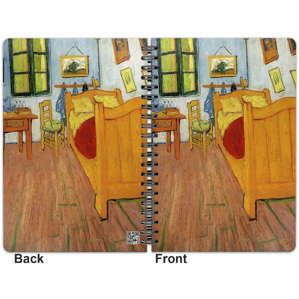The Bedroom in Arles (Van Gogh 1888) Spiral Journal 7 x 10 - Apvl