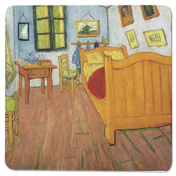 The Bedroom in Arles (Van Gogh 1888) Square Rubber Backed Coaster