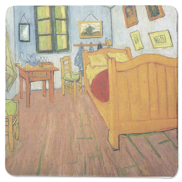 Custom The Bedroom in Arles (Van Gogh 1888) Square Rubber Backed Coaster