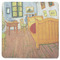 The Bedroom in Arles (Van Gogh 1888) Square Coaster Rubber Back - Single