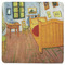 The Bedroom in Arles (Van Gogh 1888) Square Rubber Backed Coaster