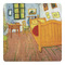 The Bedroom in Arles (Van Gogh 1888) Square Decal - Small