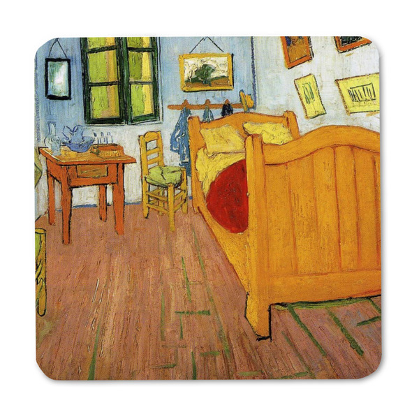 The Bedroom in Arles (Van Gogh 1888) Square Fridge Magnet - FRONT