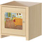The Bedroom in Arles (Van Gogh 1888) Square Wall Decal on Wooden Cabinet