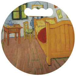 The Bedroom in Arles (Van Gogh 1888) Stadium Cushion (Round)