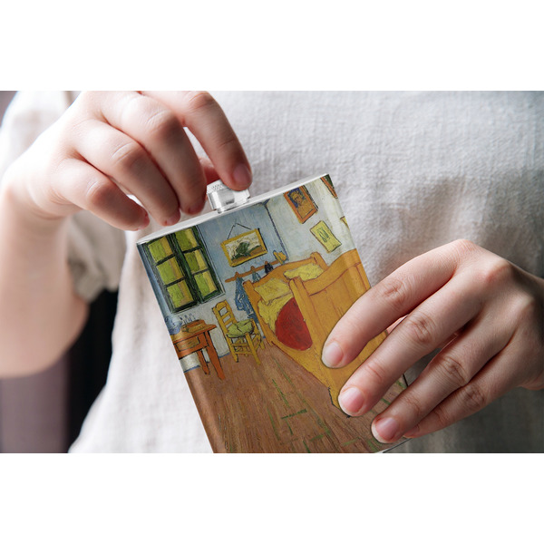 The Bedroom in Arles (Van Gogh 1888) Stainless Steel Flask - LIFESTYLE 1