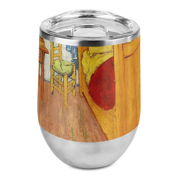 Custom The Bedroom in Arles (Van Gogh 1888) Stemless Wine Tumbler - Full Print