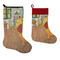 The Bedroom in Arles (Van Gogh 1888) Stockings - Side by Side compare