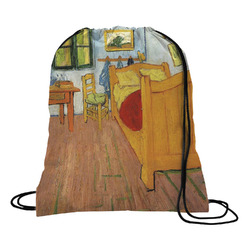 The Bedroom in Arles (Van Gogh 1888) Drawstring Backpack - Medium