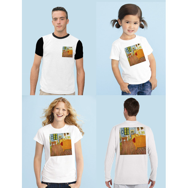 The Bedroom in Arles (Van Gogh 1888) Sublimation Sizing on Shirts