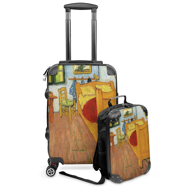 Custom The Bedroom in Arles (Van Gogh 1888) Kids 2-Piece Luggage Set - Suitcase & Backpack