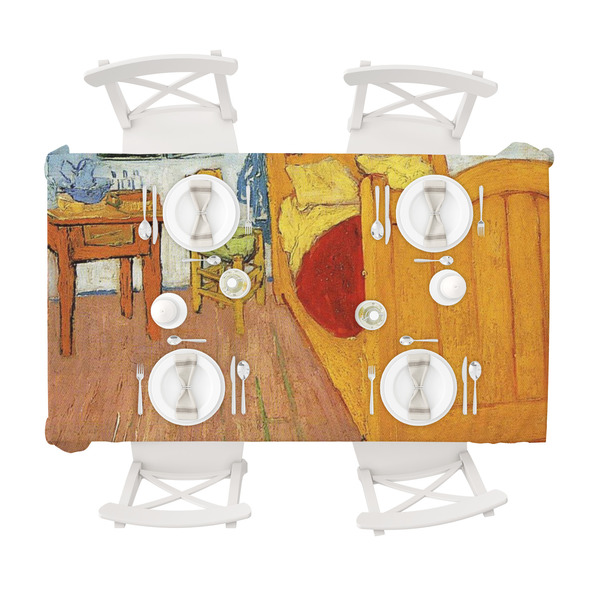 The Bedroom in Arles (Van Gogh 1888) Tablecloths (58"x102") - TOP VIEW (with plates)