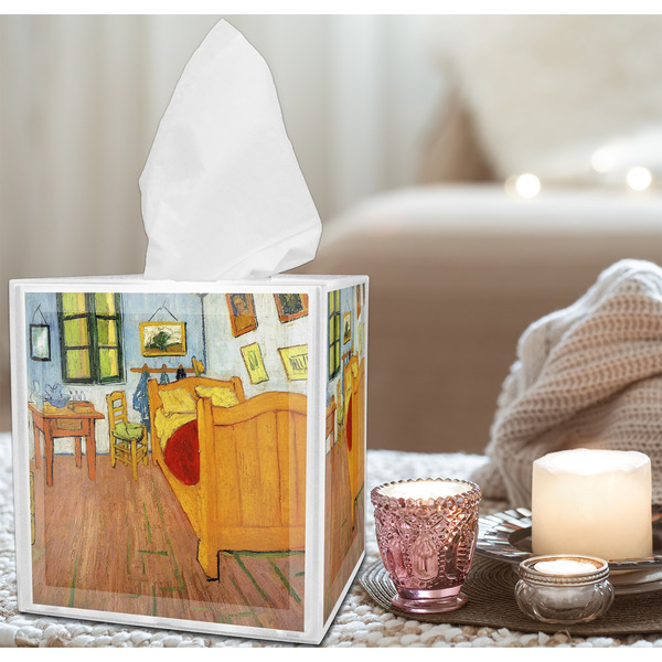 The Bedroom in Arles (Van Gogh 1888) Tissue Box - Lifestyle