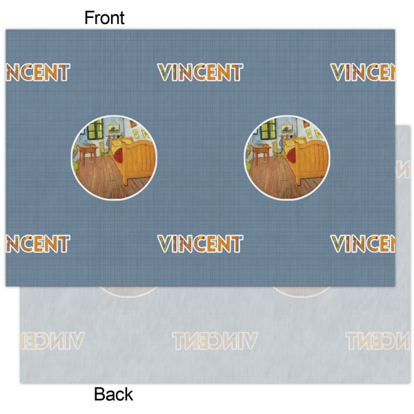 The Bedroom in Arles (Van Gogh 1888) Tissue Paper - Heavyweight - XL - Front & Back