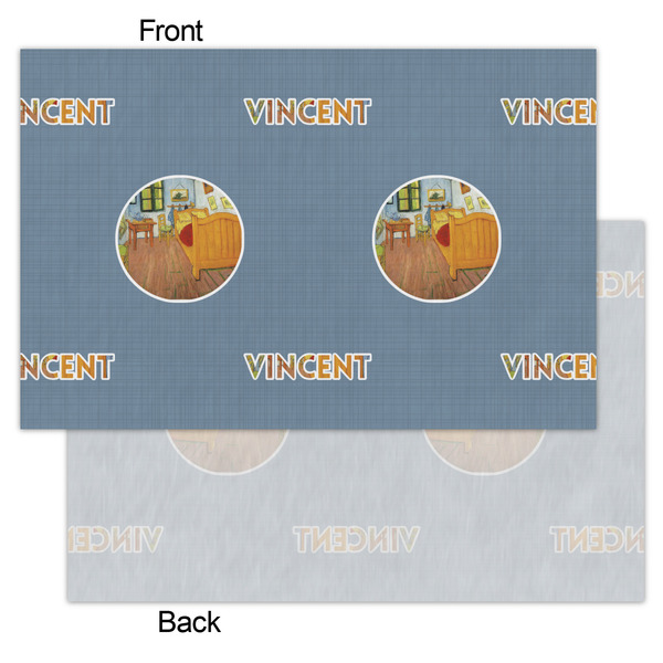 The Bedroom in Arles (Van Gogh 1888) Tissue Paper - Lightweight - Small - Front & Back