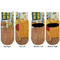 The Bedroom in Arles (Van Gogh 1888) Toddler Ankle Socks - Double Pair - Front and Back - Apvl