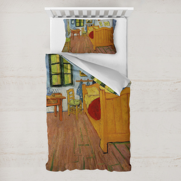 Custom The Bedroom in Arles (Van Gogh 1888) Toddler Bedding Set - With Pillowcase
