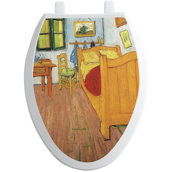 Custom The Bedroom in Arles (Van Gogh 1888) Toilet Seat Decal - Elongated
