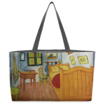 The Bedroom in Arles (Van Gogh 1888) Beach Totes Bag - w/ Black Handles