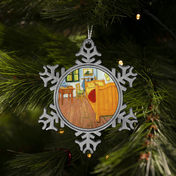 The Bedroom in Arles (Van Gogh 1888) Vintage Snowflake - (LIFESTYLE)