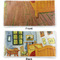 The Bedroom in Arles (Van Gogh 1888) Vinyl Check Book Cover - Front and Back