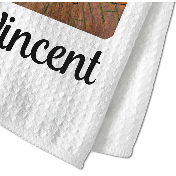 The Bedroom in Arles (Van Gogh 1888) Waffle Weave Towel - Closeup of Material Image