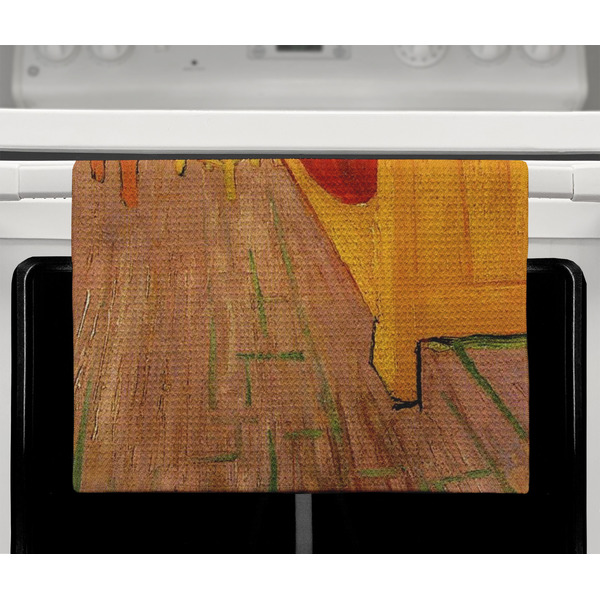 The Bedroom in Arles (Van Gogh 1888) Waffle Weave Towel - Full Color Print - Lifestyle2 Image