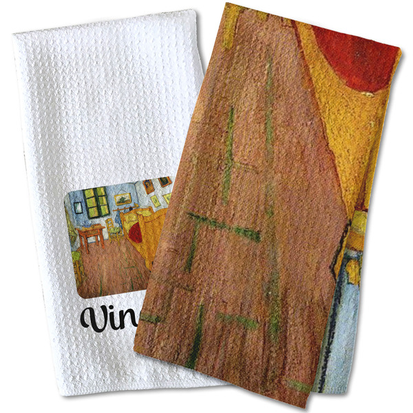 The Bedroom in Arles (Van Gogh 1888) Waffle Weave Towels - Two Print Styles