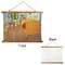 The Bedroom in Arles (Van Gogh 1888) Wall Hanging Tapestry - Landscape - Front & Back