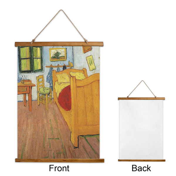 The Bedroom in Arles (Van Gogh 1888) Wall Hanging Tapestry - Portrait - Front & Back