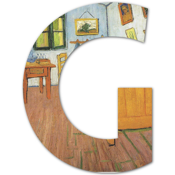 Custom The Bedroom in Arles (Van Gogh 1888) Letter Decal - Small