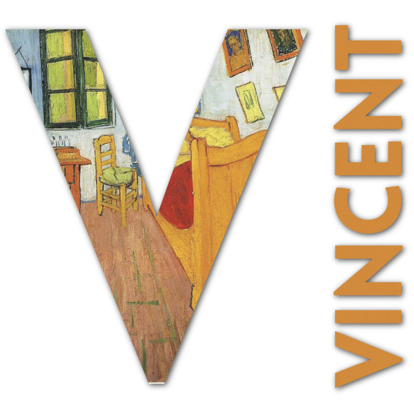 Custom The Bedroom in Arles (Van Gogh 1888) Name & Initial Decal - Custom Sized