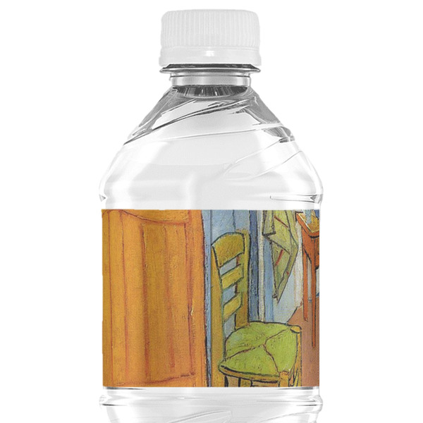 The Bedroom in Arles (Van Gogh 1888) Water Bottle Label - Back View