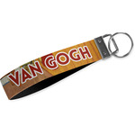 The Bedroom in Arles (Van Gogh 1888) Wristlet Webbing Keychain Fob