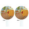 The Bedroom in Arles (Van Gogh 1888) White Plastic 7" Stir Stick - Double Sided - Round - Front & Back