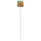 The Bedroom in Arles (Van Gogh 1888) White Plastic Stir Stick - Double Sided - Square - Single Stick