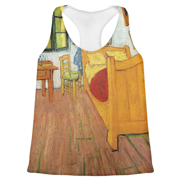 Custom The Bedroom in Arles (Van Gogh 1888) Womens Racerback Tank Top - 2X Large