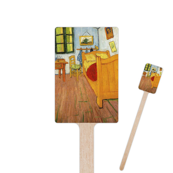 Custom The Bedroom in Arles (Van Gogh 1888) 6.25" Rectangle Wooden Stir Sticks - Single Sided