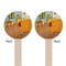 The Bedroom in Arles (Van Gogh 1888) Wooden 6" Stir Stick - Round - Double Sided - Front & Back